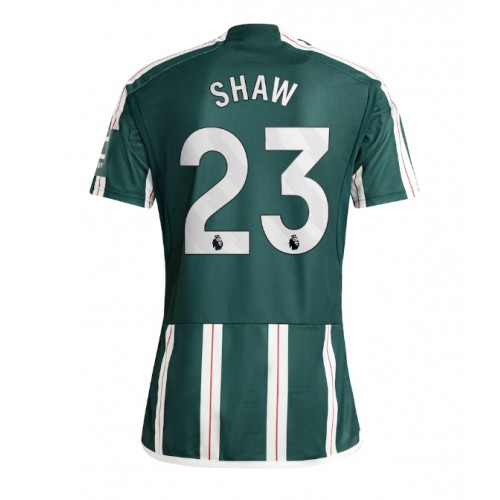Pánský Fotbalový dres Manchester United Luke Shaw #23 2023-24 Venkovní Krátký Rukáv